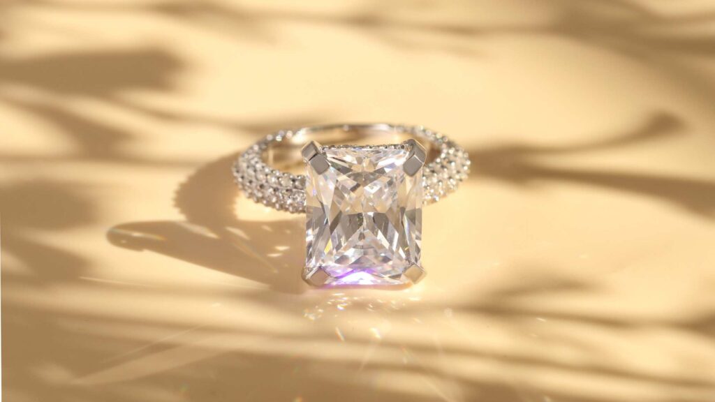 Best Engagement Rings Under $10000 Gold Princess Cut Diamond Eternity Ring