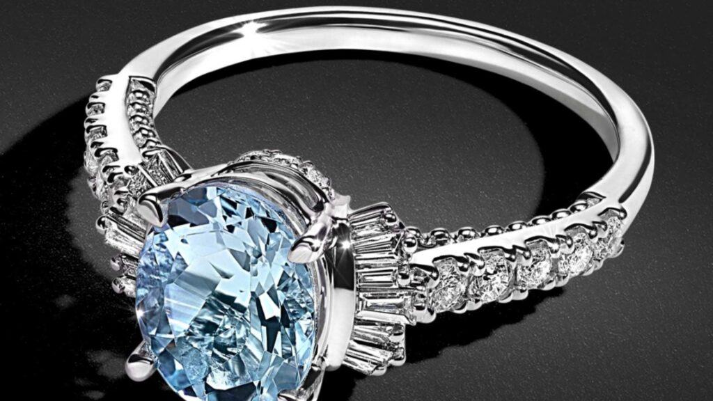 Petite Pave Crown Diamond Engagement Ring