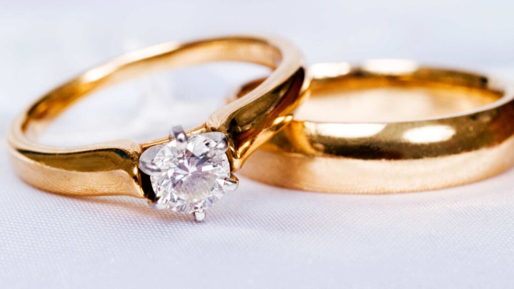 Best Engagement Rings Under $500 14K White Gold Art Deco Inspired Fleur-De-Lis Pavé Engagement Ring