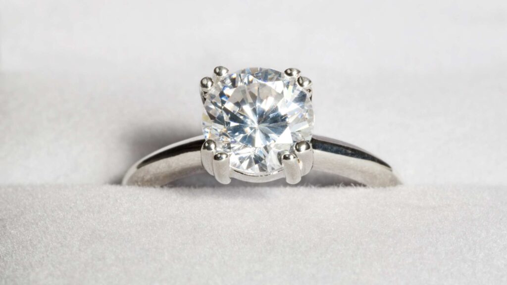Best Engagement Rings Under $5000 Vintage Diamond Halo Engagement Ring In Platinum (58 Ct. Tw.)